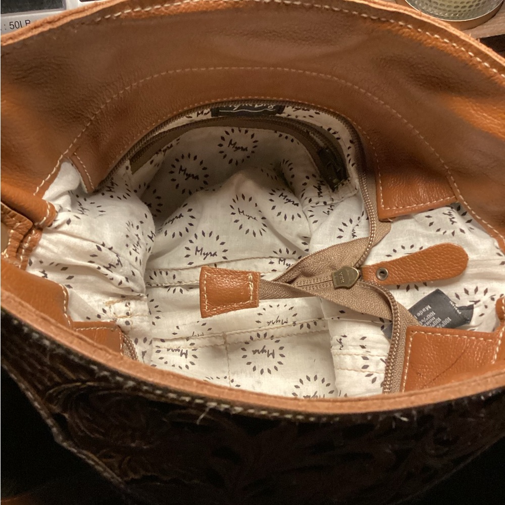 Myra Western Patterned Shoulder Bag - image 4